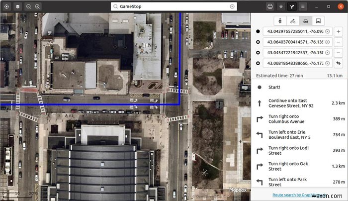 วิธีดาวน์โหลด Gnome Maps และส่งออกเส้นทางเป็น PDF 