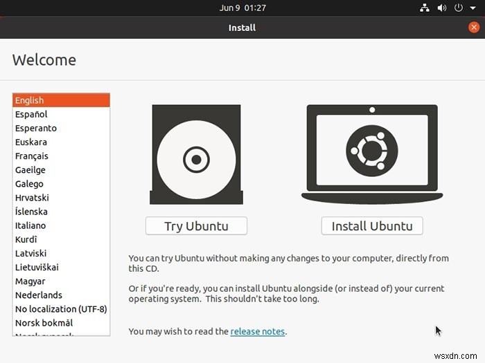 วิธีใช้ Ubuntu โดยไม่ต้องติดตั้ง 