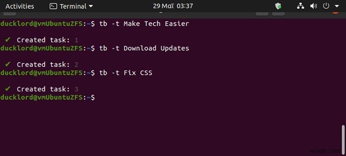 วิธีจัดการงานของคุณใน Terminal ด้วย Taskbook 