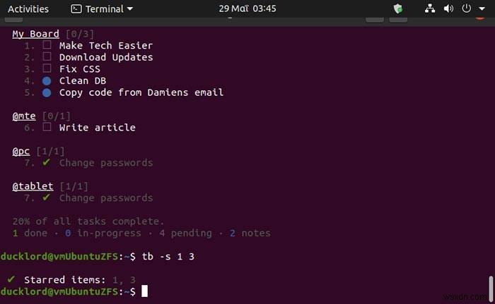 วิธีจัดการงานของคุณใน Terminal ด้วย Taskbook 