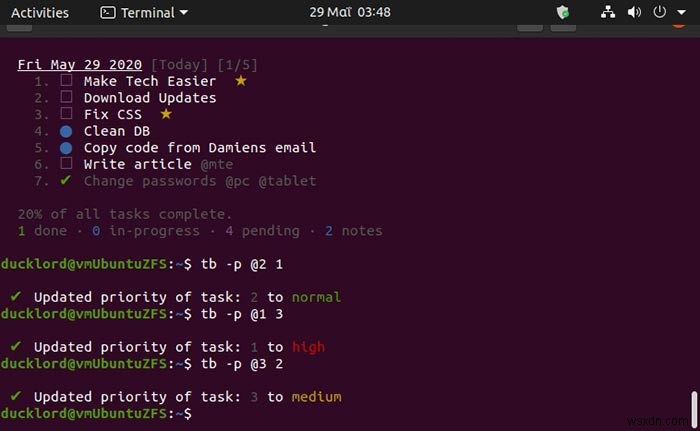 วิธีจัดการงานของคุณใน Terminal ด้วย Taskbook 