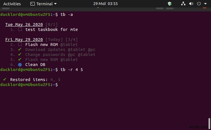 วิธีจัดการงานของคุณใน Terminal ด้วย Taskbook 