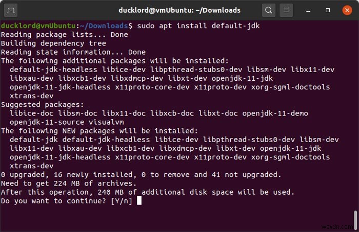 วิธีการติดตั้ง Java Runtime ใน Ubuntu 