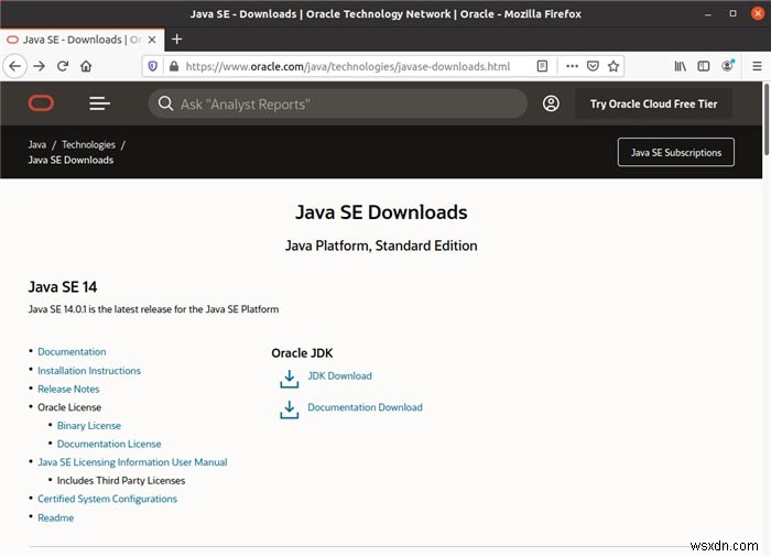 วิธีการติดตั้ง Java Runtime ใน Ubuntu 