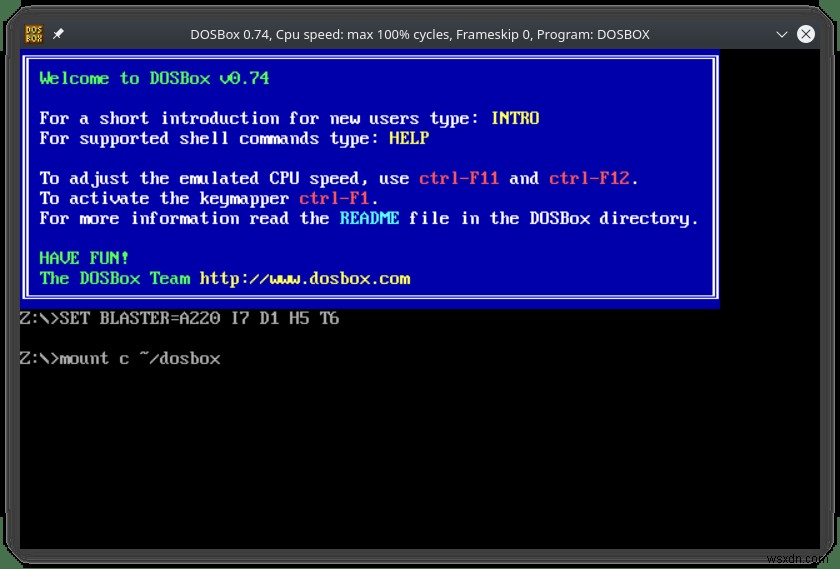 วิธีการติดตั้ง DOSBox สำหรับ Linux เพื่อเล่นเกม DOS แบบเก่า 