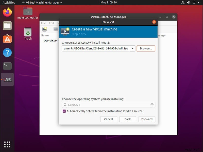 วิธีเริ่มต้นใช้งาน Virtual Machine Manager ใน Linux 