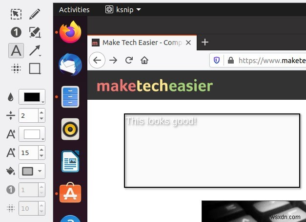 วิธีถ่ายและใส่คำอธิบายประกอบภาพหน้าจอด้วย Ksnip ใน Linux 