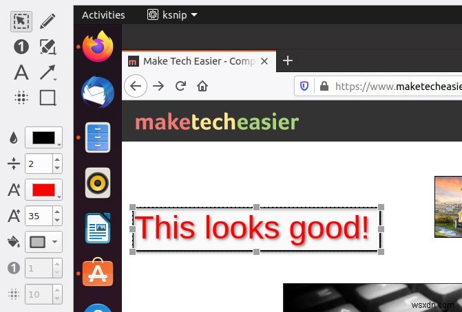 วิธีถ่ายและใส่คำอธิบายประกอบภาพหน้าจอด้วย Ksnip ใน Linux 