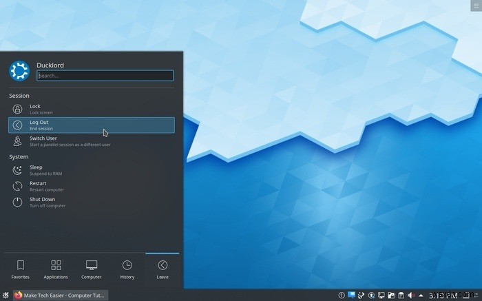 วิธีถ่ายภาพหน้าจอโดยไม่มีเงาใน KDE 