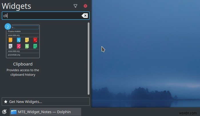 วิธีสำรองประวัติคลิปบอร์ดของคุณด้วยวิดเจ็ตคลิปบอร์ดของ KDE 