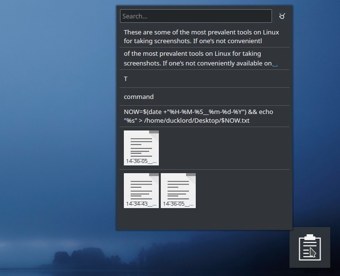 วิธีสำรองประวัติคลิปบอร์ดของคุณด้วยวิดเจ็ตคลิปบอร์ดของ KDE 