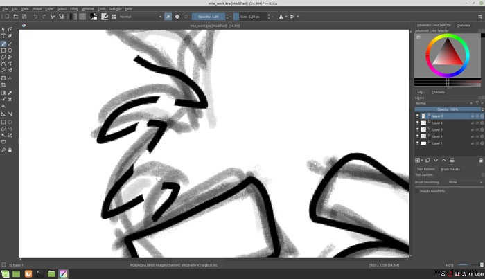 วิธีการร่างแบบมืออาชีพใน Krita 