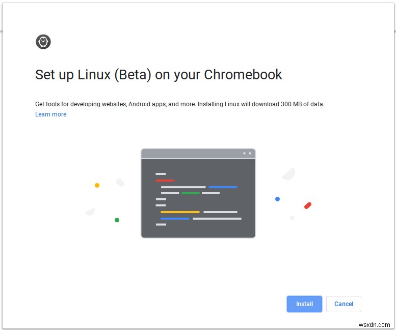 วิธีเปิดใช้งานโหมดแอป Linux บน Chromebook 