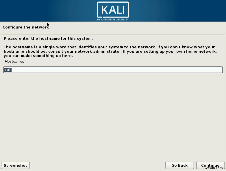 วิธีการติดตั้ง Kali Linux 