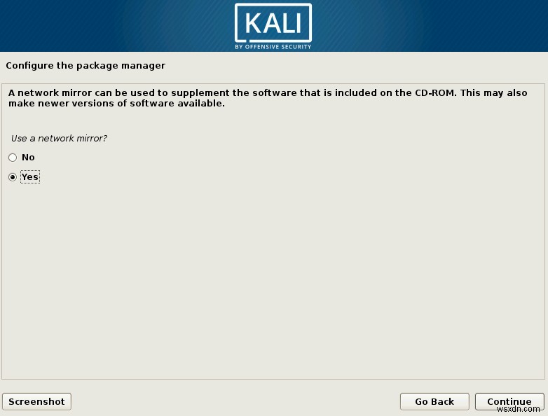 วิธีการติดตั้ง Kali Linux 