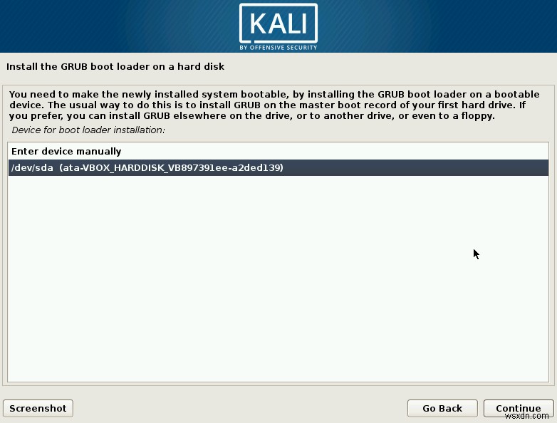 วิธีการติดตั้ง Kali Linux 