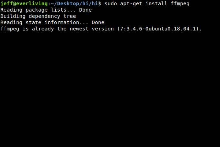 วิธีลดขนาดไฟล์วิดีโอโดยใช้ FFMPEG จาก Linux Terminal 