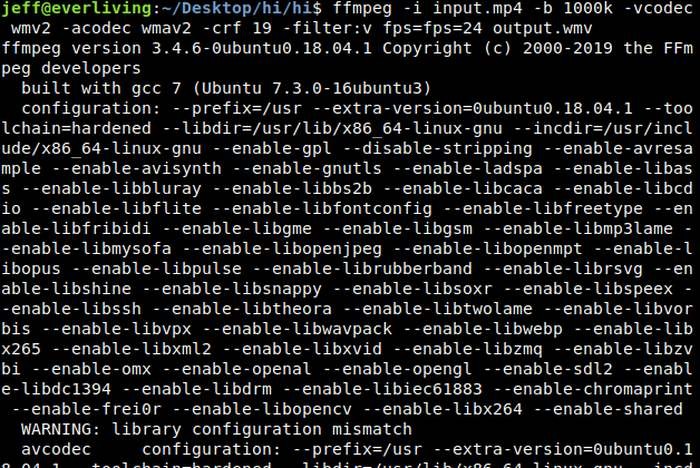 วิธีลดขนาดไฟล์วิดีโอโดยใช้ FFMPEG จาก Linux Terminal 