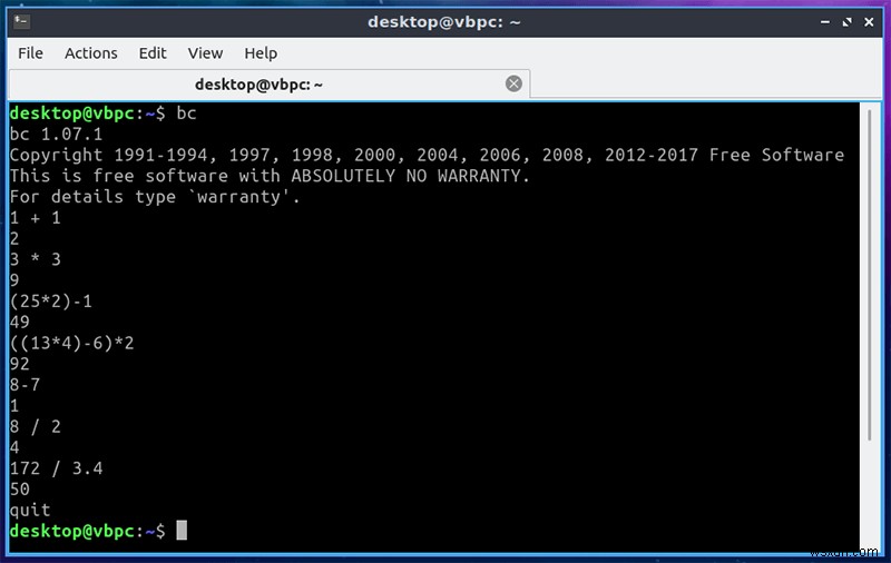 วิธีใช้ Linux Terminal เป็นเครื่องคิดเลข 