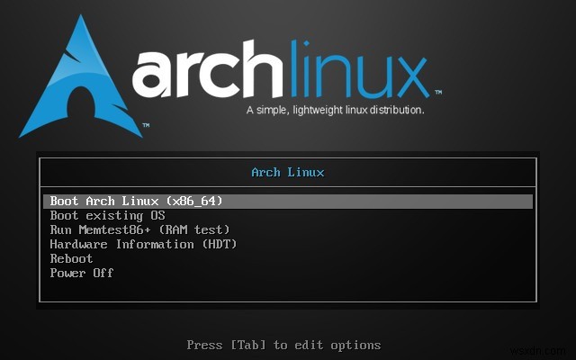 วิธีการติดตั้ง Arch Linux 