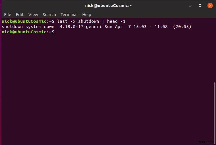 วิธีตรวจสอบการปิดระบบและวันที่รีบูตใน Linux 