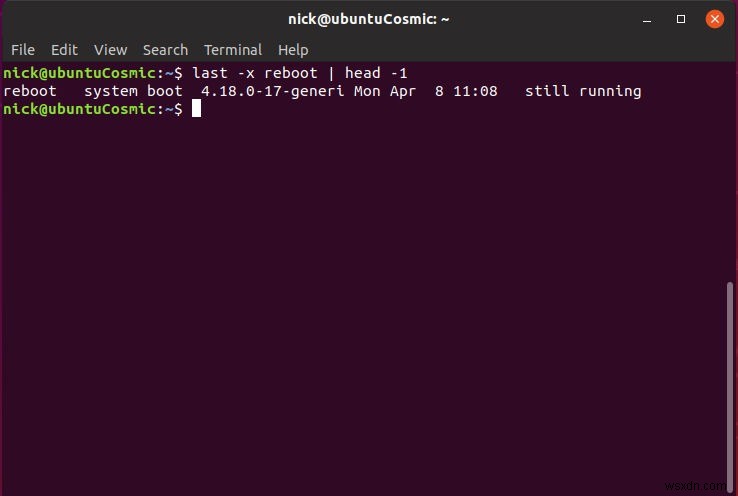 วิธีตรวจสอบการปิดระบบและวันที่รีบูตใน Linux 