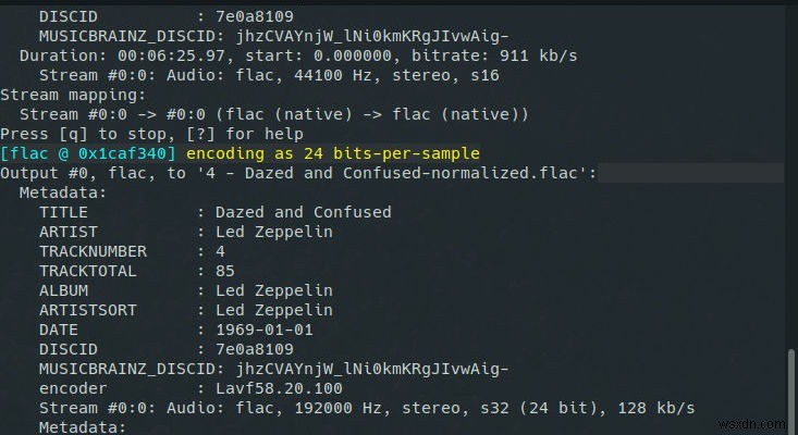 ปรับและทำให้ไฟล์เพลงของคุณเป็นปกติด้วยFFMPEG 