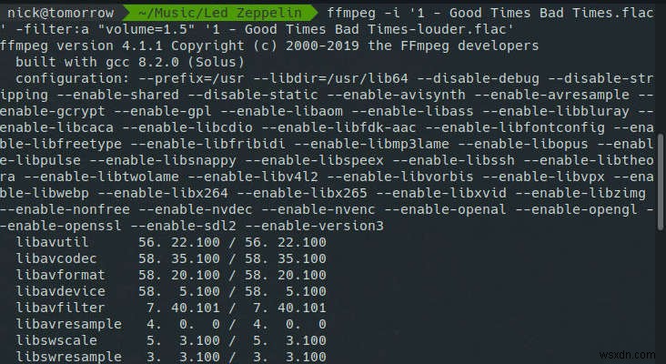 ปรับและทำให้ไฟล์เพลงของคุณเป็นปกติด้วยFFMPEG 