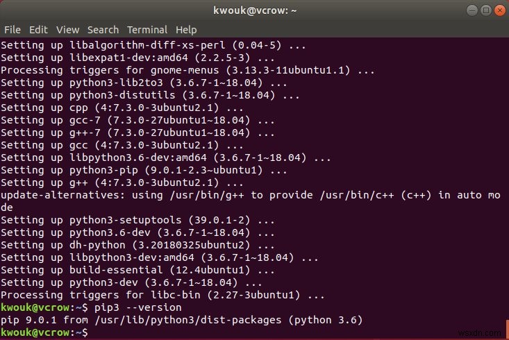 วิธีการติดตั้ง Pip ใน Ubuntu 