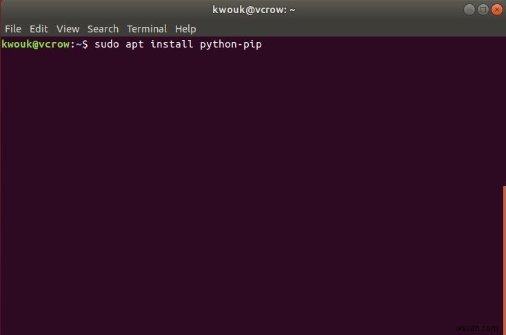 วิธีการติดตั้ง Pip ใน Ubuntu 