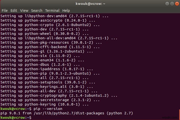 วิธีการติดตั้ง Pip ใน Ubuntu 