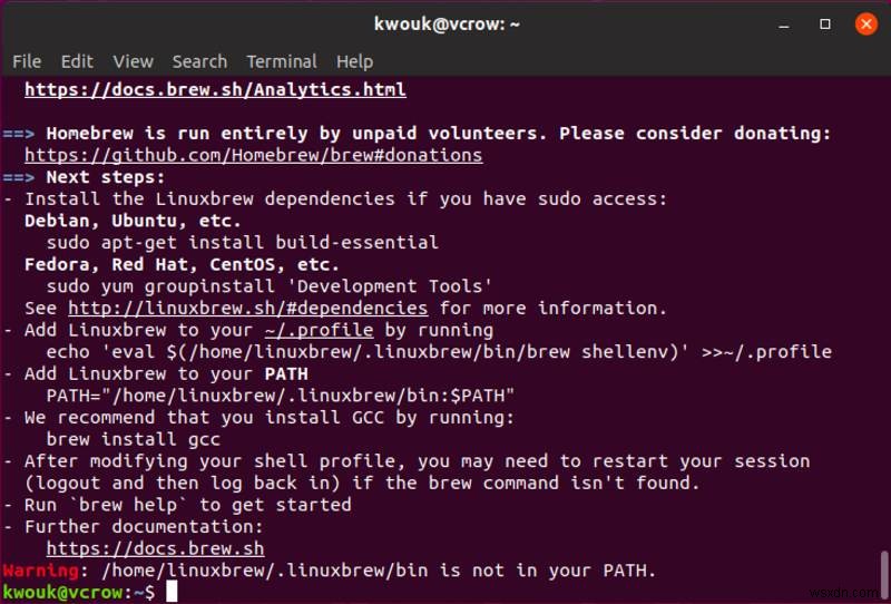 วิธีใช้ Homebrew เพื่อติดตั้งซอฟต์แวร์บน Linux และ Windows 