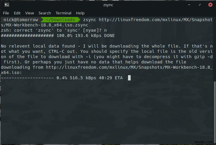วิธีใช้ Zsync เพื่อถ่ายโอนบางส่วนของไฟล์ใน Linux 