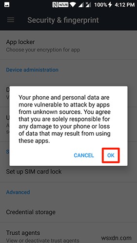 วิธีการติดตั้งแอพจากแหล่งที่ไม่รู้จักบน Android 