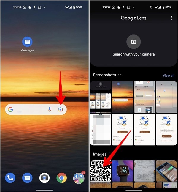 วิธีสแกนรหัส QR จากภาพหน้าจอหรือรูปภาพบน Android และ iPhone 