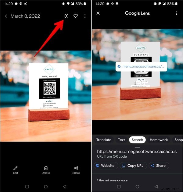 วิธีสแกนรหัส QR จากภาพหน้าจอหรือรูปภาพบน Android และ iPhone 