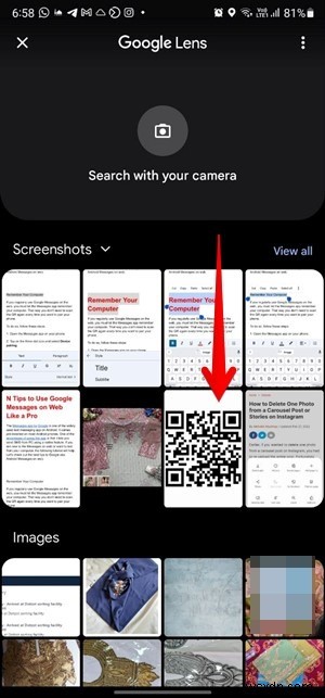 วิธีสแกนรหัส QR จากภาพหน้าจอหรือรูปภาพบน Android และ iPhone 