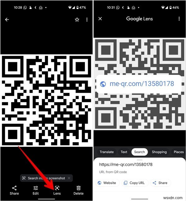 วิธีสแกนรหัส QR จากภาพหน้าจอหรือรูปภาพบน Android และ iPhone 