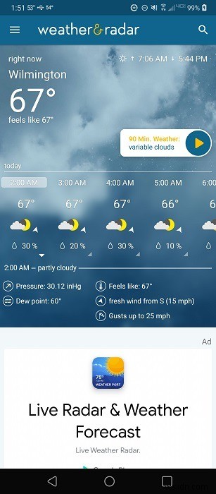 10 แอพพยากรณ์อากาศที่ดีที่สุดสำหรับ Android และ iPhone 