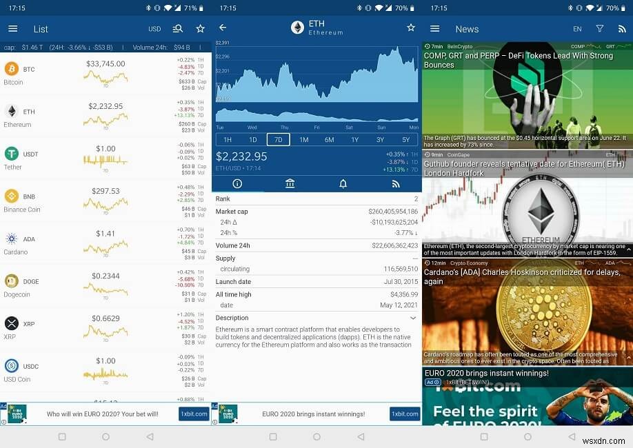 7 แอพติดตาม Cryptocurrency ที่ดีที่สุดสำหรับ Android 