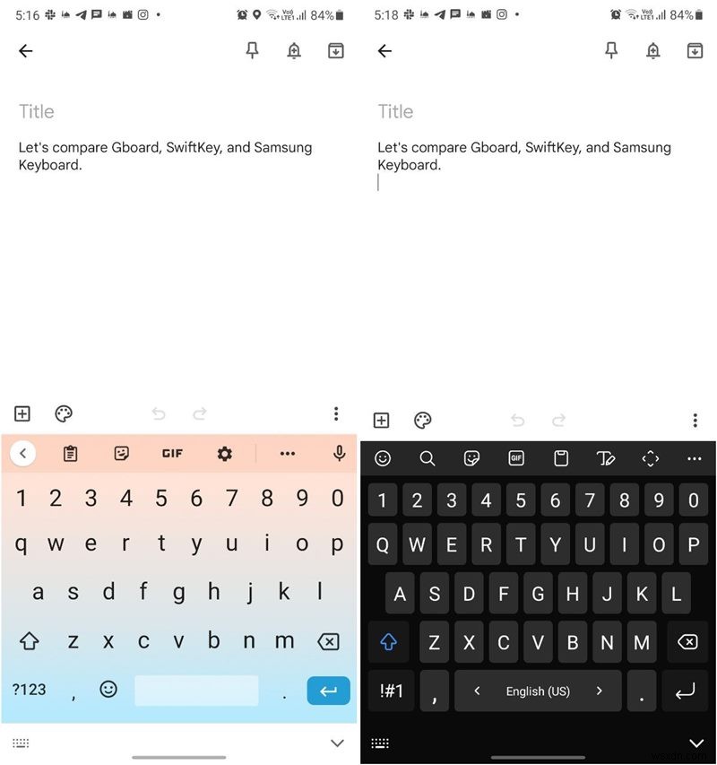 Gboard กับ Samsung Keyboard กับ SwiftKey:อันไหนดีที่สุด? 