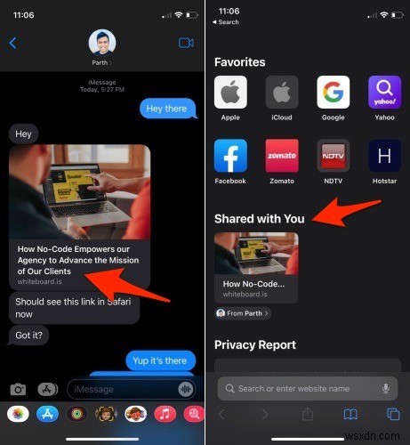 ทุกสิ่งที่คุณจำเป็นต้องรู้เกี่ยวกับการใช้ “แชร์กับคุณ” ใน iOS 15 