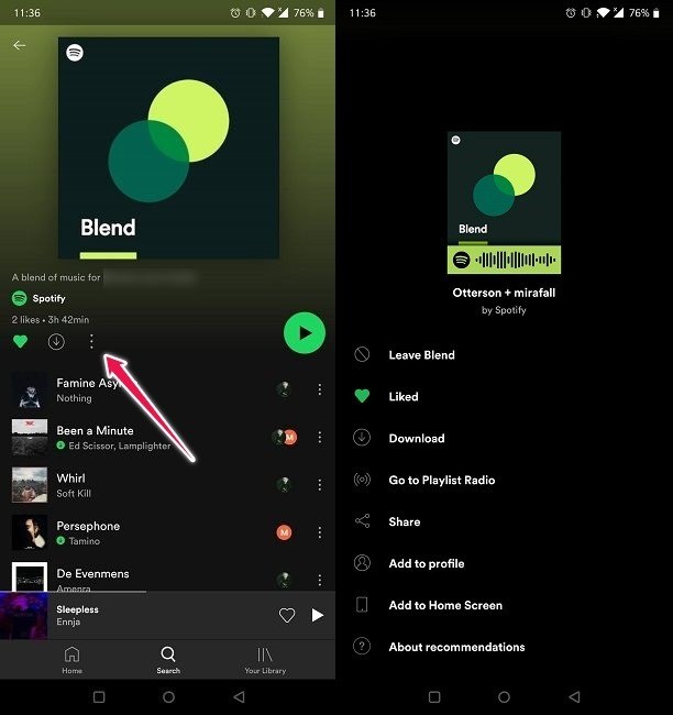 วิธีใช้ Spotify Blend Playlists กับเพื่อน 