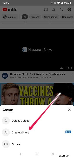 วิธีสร้าง Shorts ด้วย YouTube สำหรับ Android และ iOS 