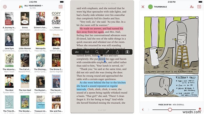 5 แอพ Ebook Reader ที่ดีที่สุดสำหรับ iOS 