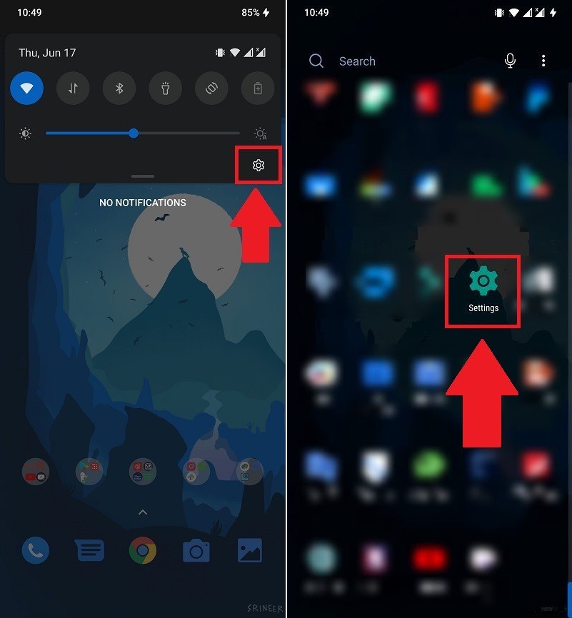 วิธีกำหนดเวลาตัวกรองแสงสีน้ำเงินบนอุปกรณ์ Android 