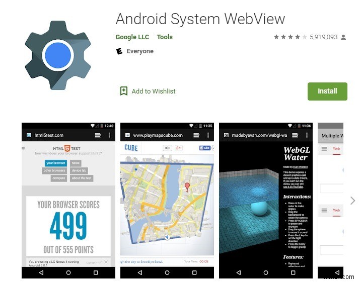 WebView ระบบ Android คืออะไรและคุณควรถอนการติดตั้งหรือไม่ 