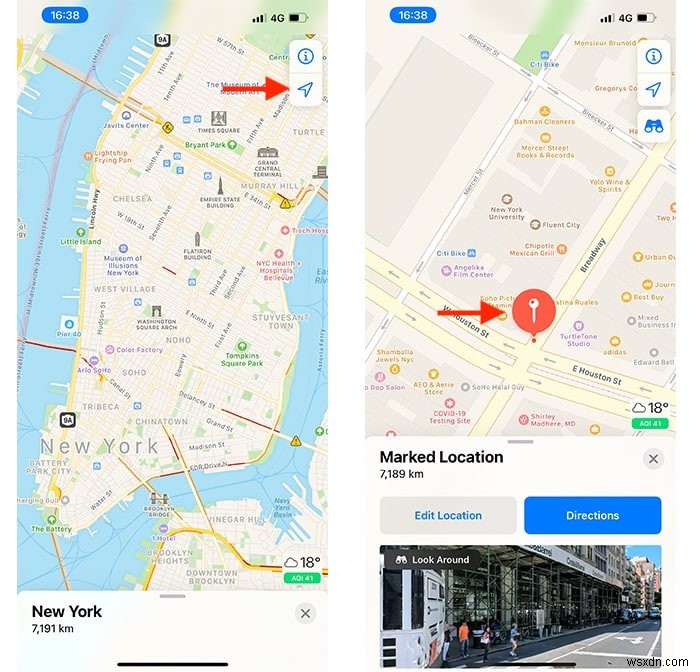 วิธีปักหมุดใน Apple Maps บน iPhone 