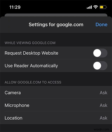วิธีบล็อกการเข้าถึงกล้อง ไมโครโฟน และตำแหน่งใน Safari สำหรับ iOS 