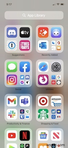 วิธีใช้ไลบรารีแอปใน iOS 14 